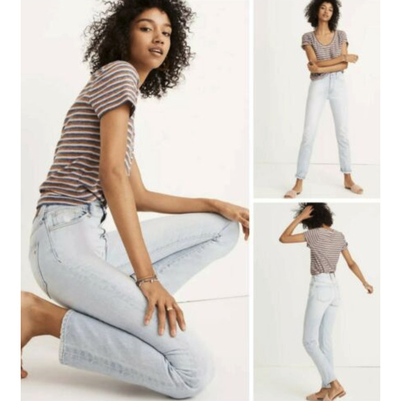 Madewell Denim - Madewell The Perfect Vintage Jean Women 25 Fitzgerald Wash Blue High Rise